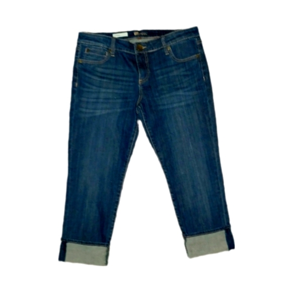 Jean Capris w/ Wide Cuffs - Picture 2 of 5